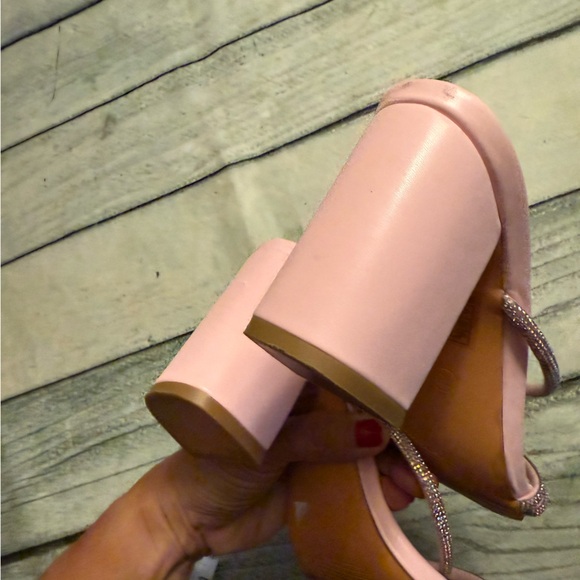 Windsor pink sparkly open toe heels. 7.5 - Picture 5 of 7